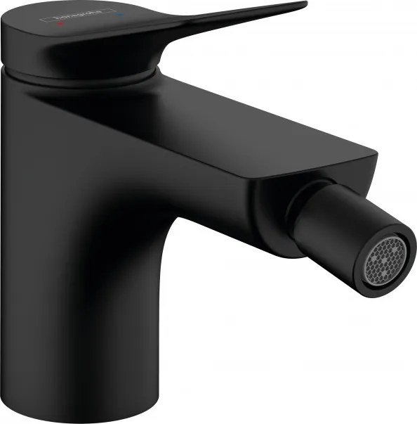 Baterie bideu cu ventil pop-up, Hansgrohe Vivenis, negru mat, 75200670