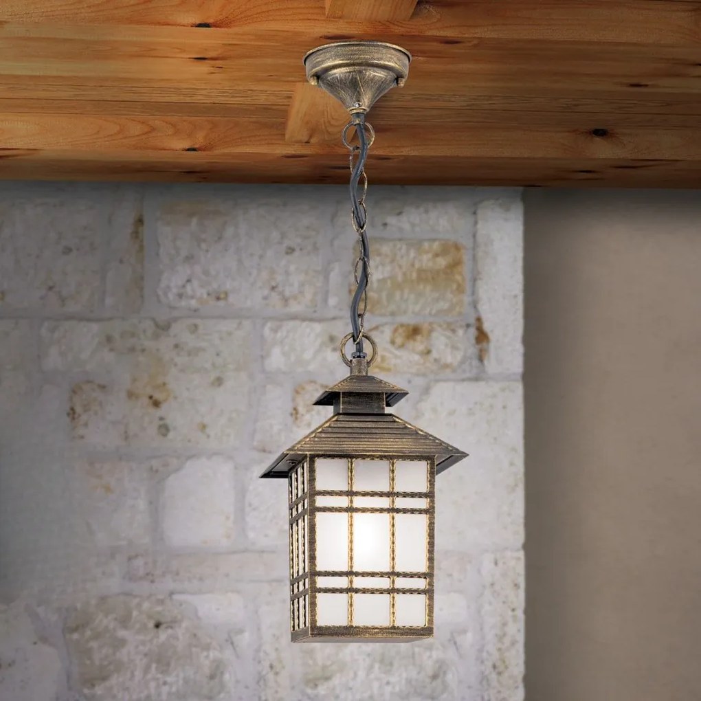 Pendul exterior stil clasic IP44 Kiko AL 11-1116/1 Patina OR