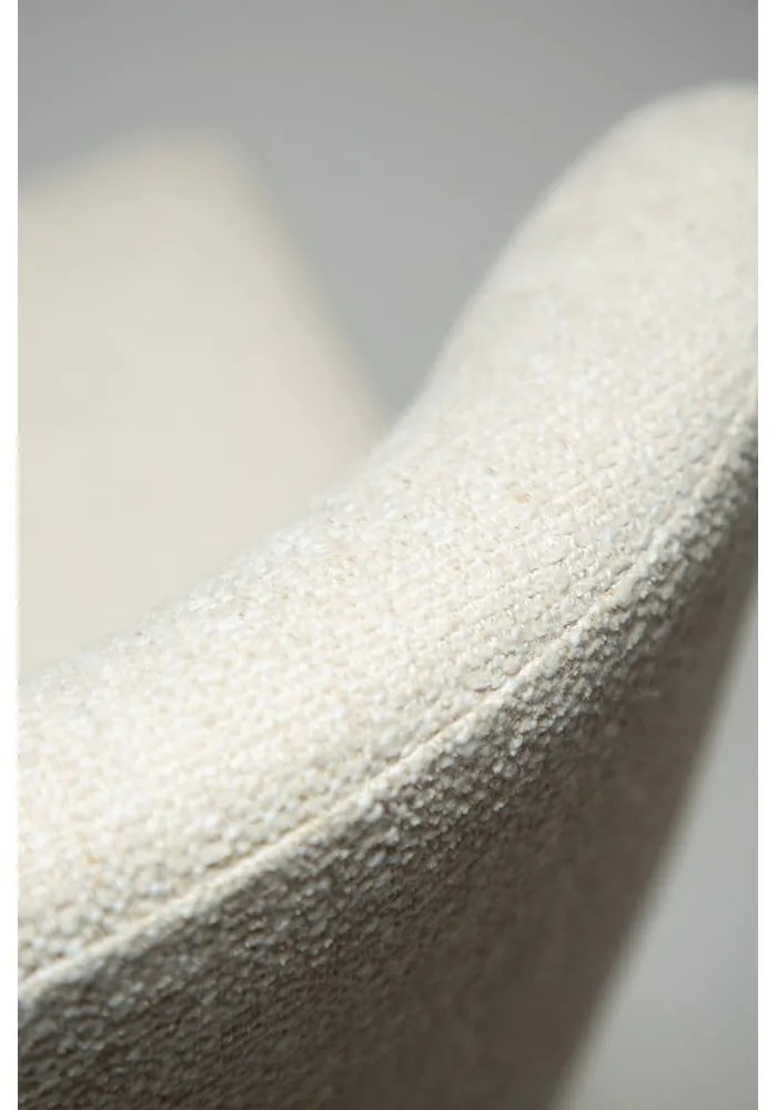 Scaun de bar crem tapițat (înălțime șezut 67,5 cm) Glam – DAN-FORM Denmark