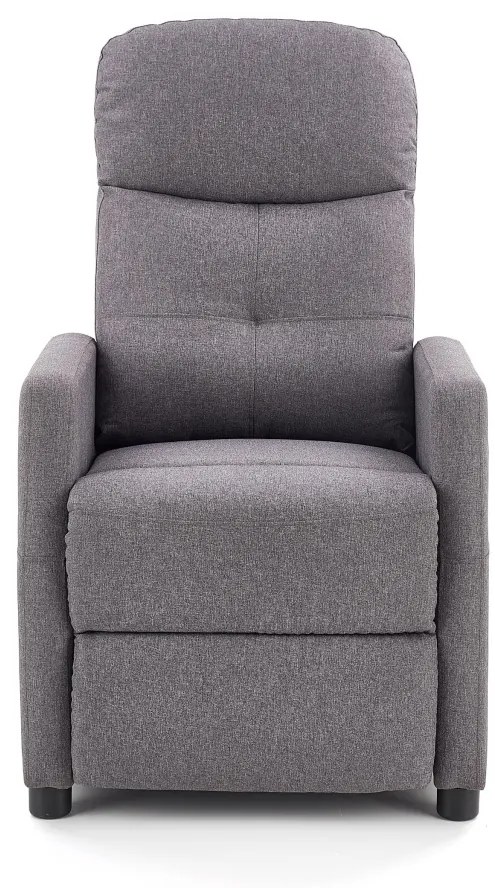 Fotoliu recliner Felipe stofa gri H103 cm