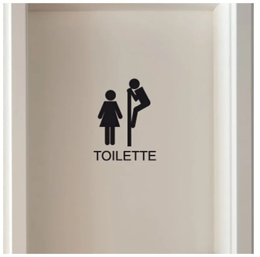 Autocolant Fanastick Toilettes Funny