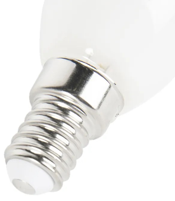 Set de 3 lămpi de lumânări cu LED-uri E14 reglabile cu filament F35 mat 3W