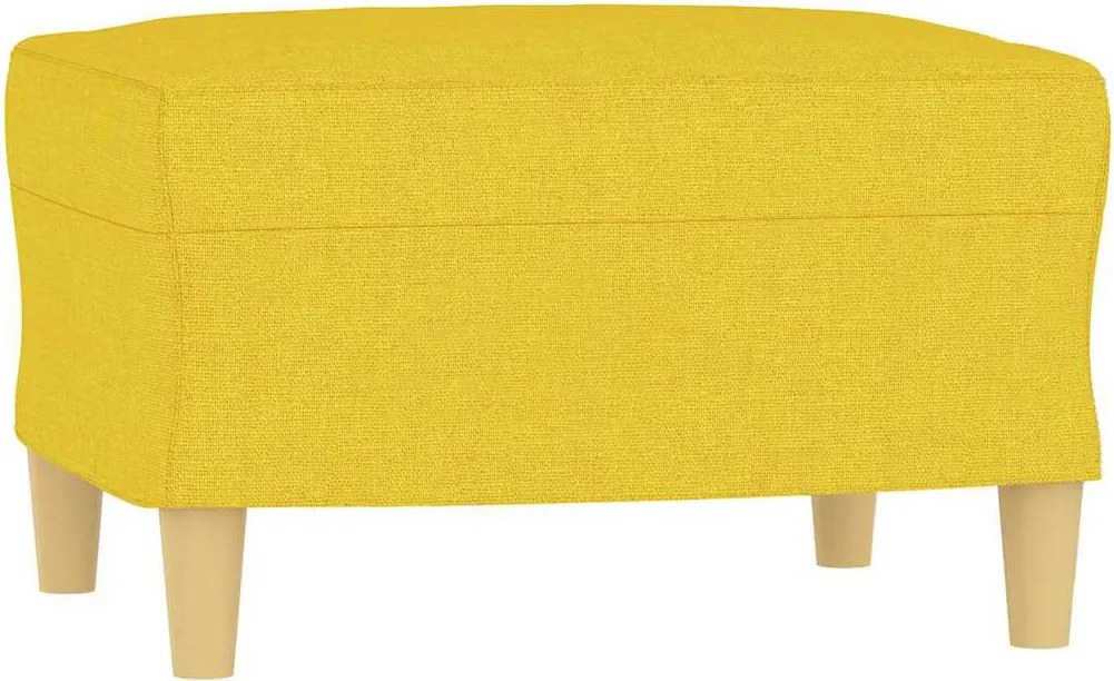 vidaXL Taburet, galben deschis, 60x50x41 cm, material textil