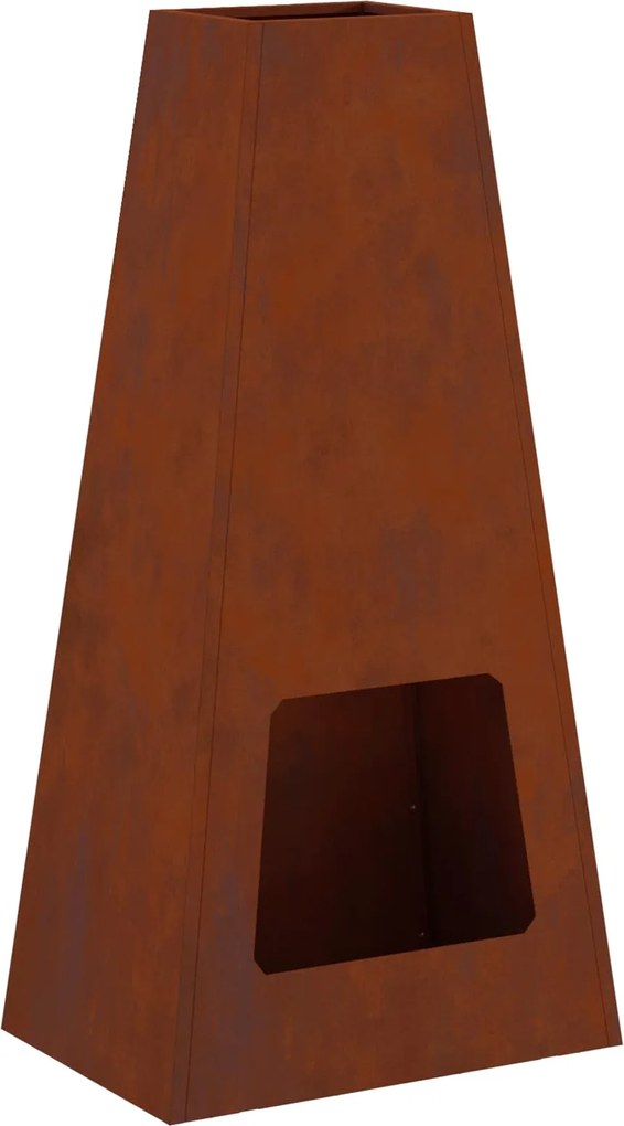 vidaXL Cuptor de foc Maro 50 x 35 x 100 cm