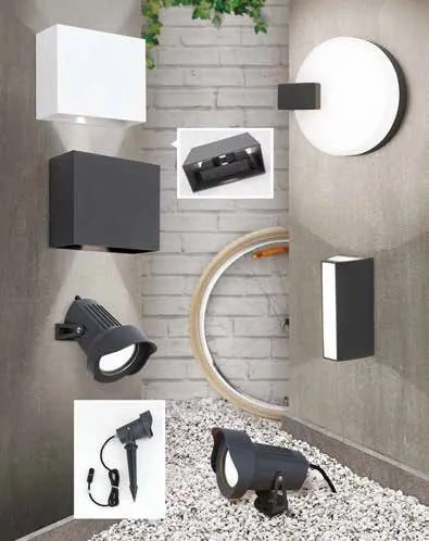 Aplica LED de perete exterior, protectie IP65, Mood antracit