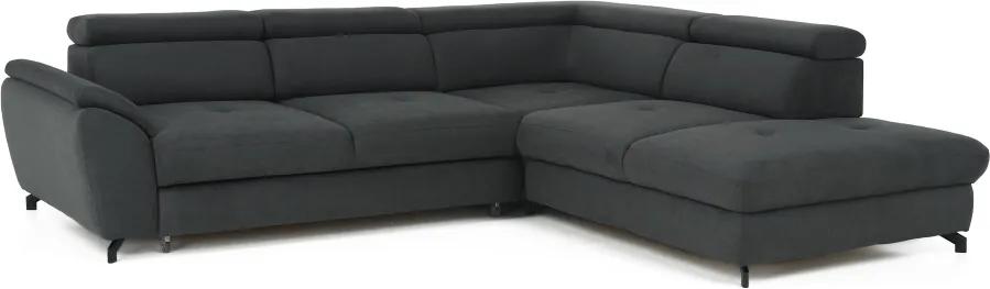 Canapea cu funcţie de reglare a adâncimii şezutului, gri, model dreapta, COPER