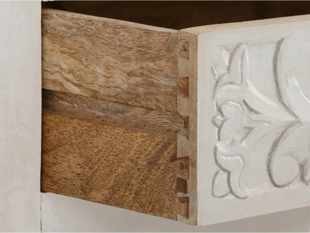 Șifonier crem din lemn de mango 180x40 cm Kalhana – Støraa