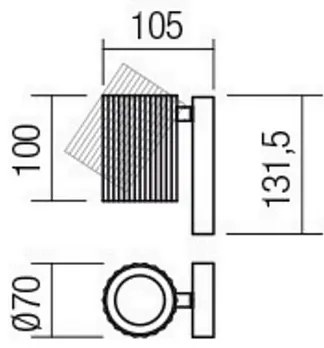 Redo 01-2548 - Aplica spot de perete DELPHI 1xGU10/7W/230V albă