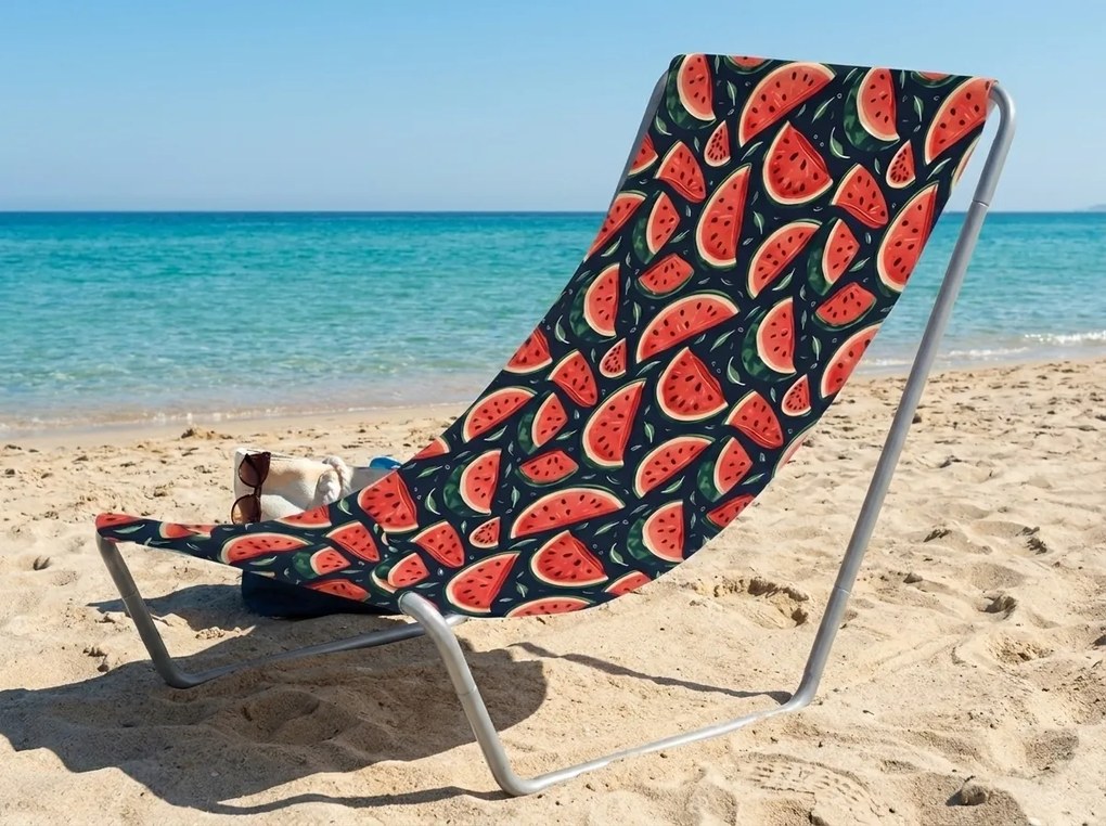 Sezlong pliabil de plaja SAND MELON, colorat