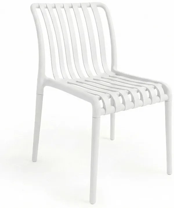 Scaun din plastic TREGO, alb