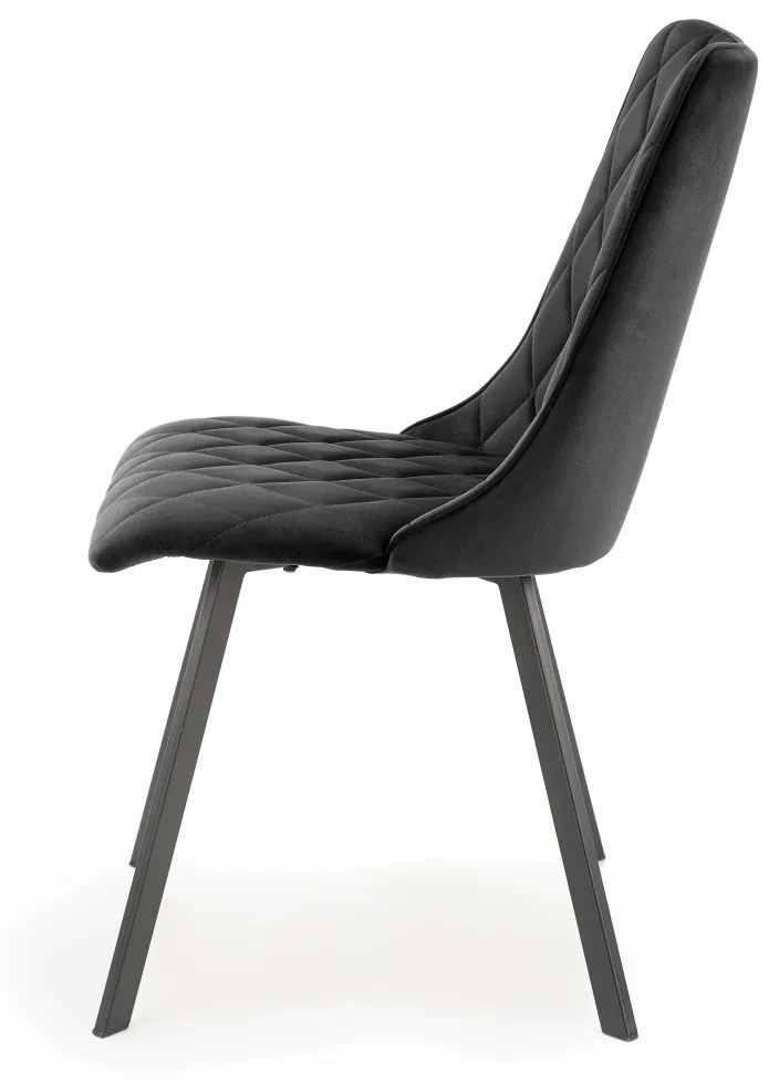 Scaun K450 velvet negru