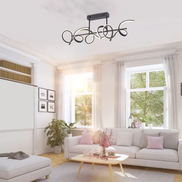 Leuchten Direkt 19032-18 - LED Lustră dimmabilă pe tijă CURLS 3xLED/25,8W/230V