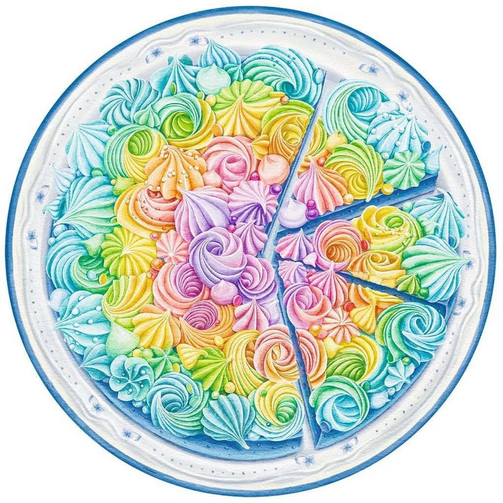 PUZZLE CERC PRAJITURA CURCUBEU, 500 PIESE - RAVENSBURGER (RVSPA17349)