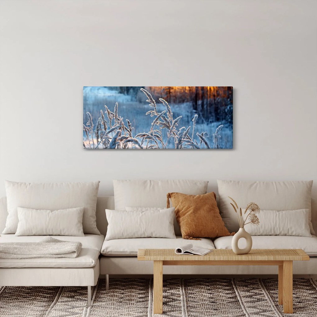 Tablou - Pajiște de iarnă (120x50 cm)