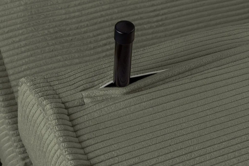 Fotoliu Pat SMART MULTIFUNCTION 140cm catifea raiata verde