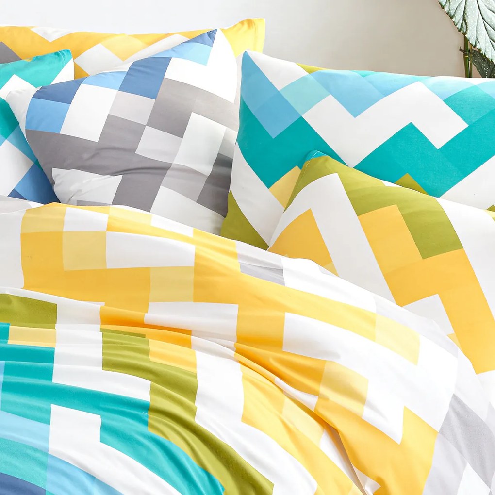 Lenjerie de pat din bumbac 4Home Chevron, 140 x 200 cm, 70 x 90 cm