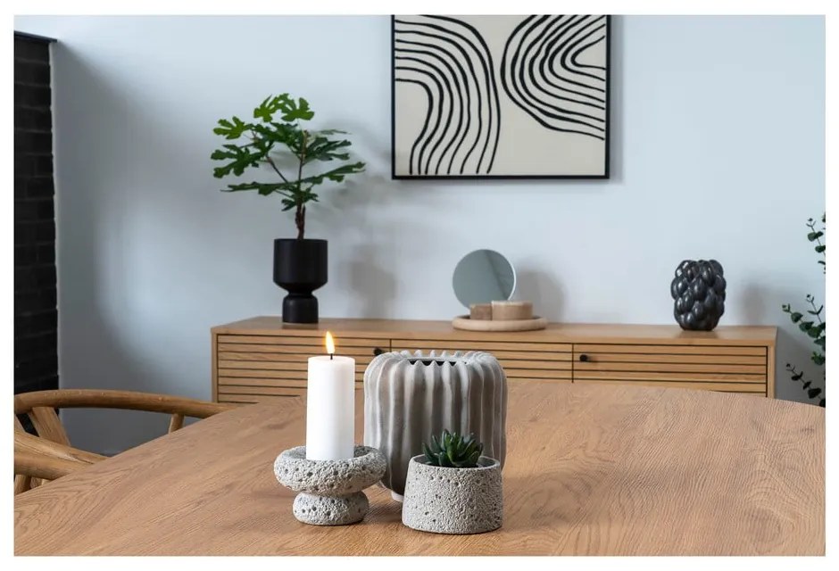 Sfeșnice pentru lumânări pastilă 2 buc. din ciment – House Nordic