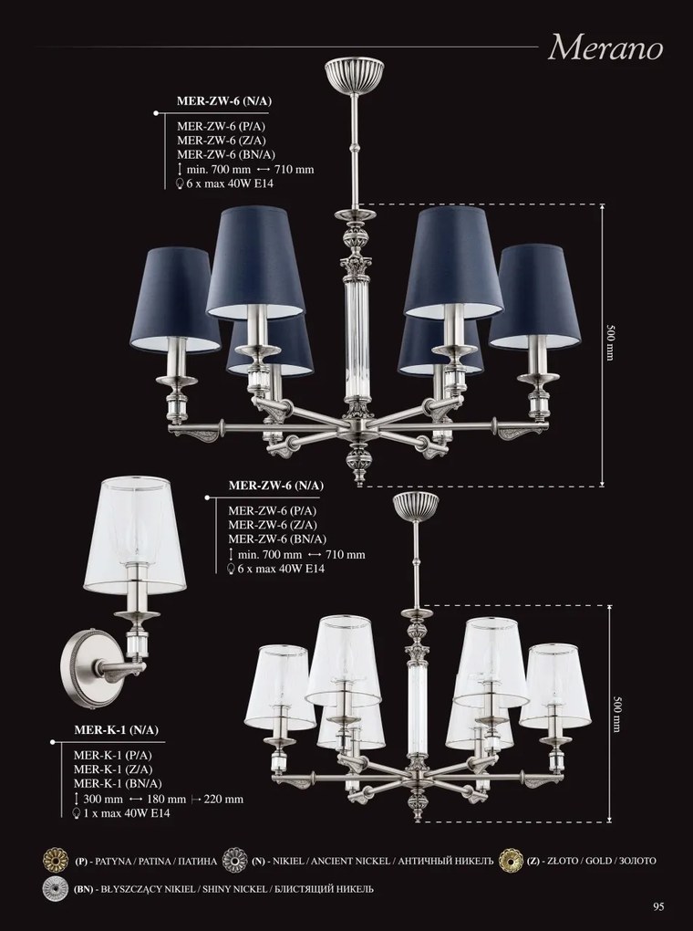 Aplica eleganta design clasic MERANO