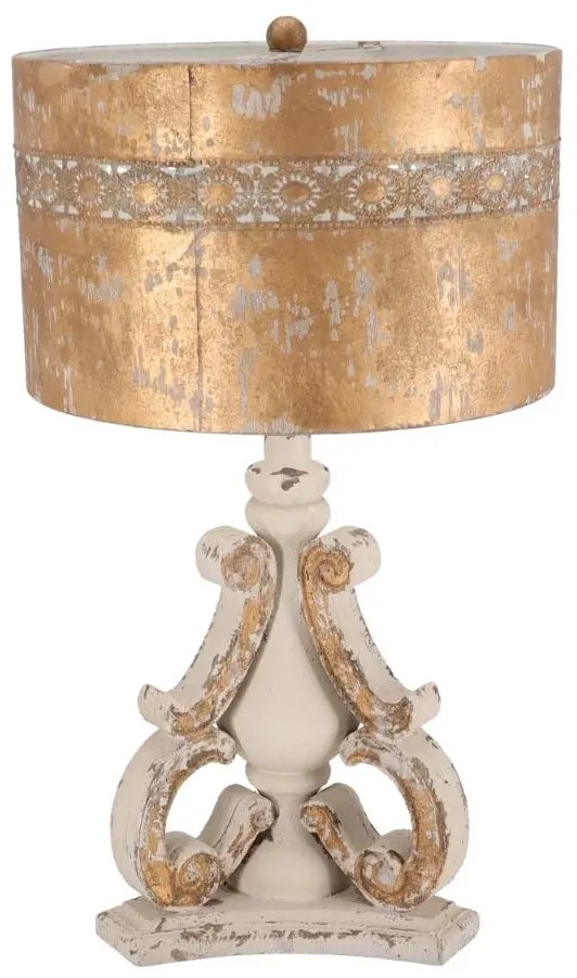 Lampa Shabby Chic Oro rasina si metal H 67 cm