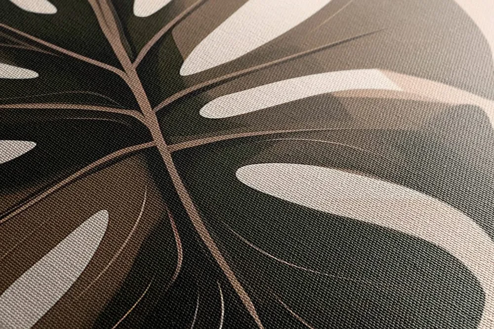 Tablou forme abstracte botanice de monstru