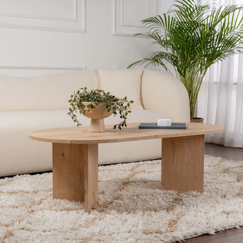 Măsuță de cafea Sable Sapphire Oak, stejar safir