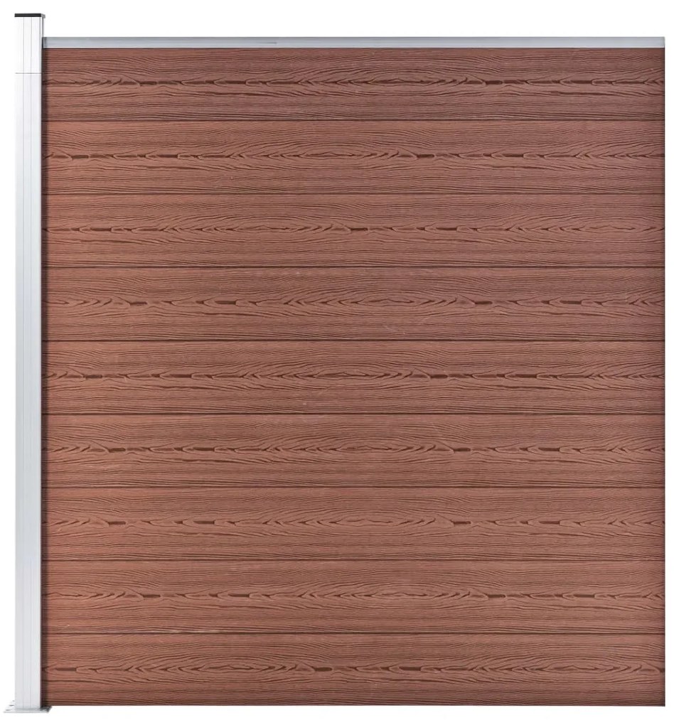 vidaXL Gard de grădină, maro, 175 x 186 cm, WPC