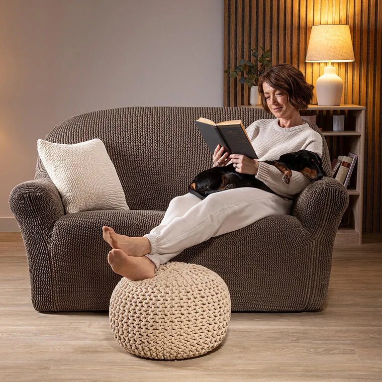 Huse bielastice COSTINA alunei taburet (40 x 40 x 40 cm)