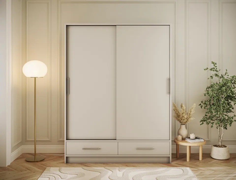 Dulap cu uși glisante Estantte II, 150x60x200 cm – Cashmere