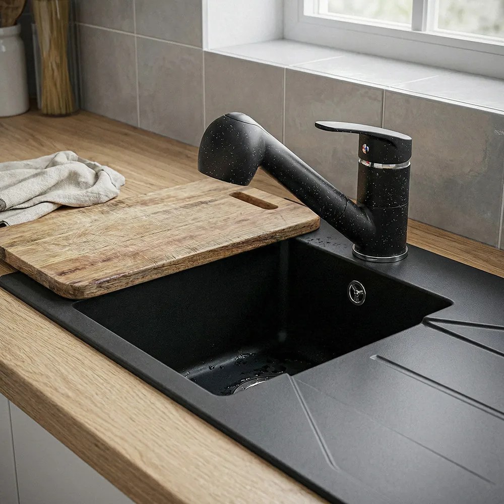 Robinet chiuvetă Carol negru