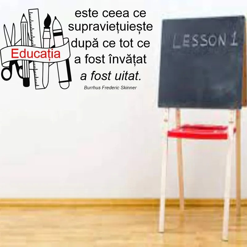 Sticker perete Citat educatia