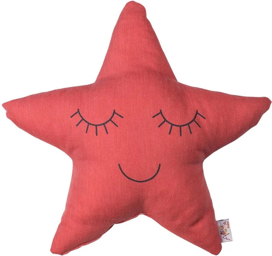 Pernă din amestec de bumbac pentru copii Mike & Co. NEW YORK Pillow Toy Star, 35 x 35 cm, roșu