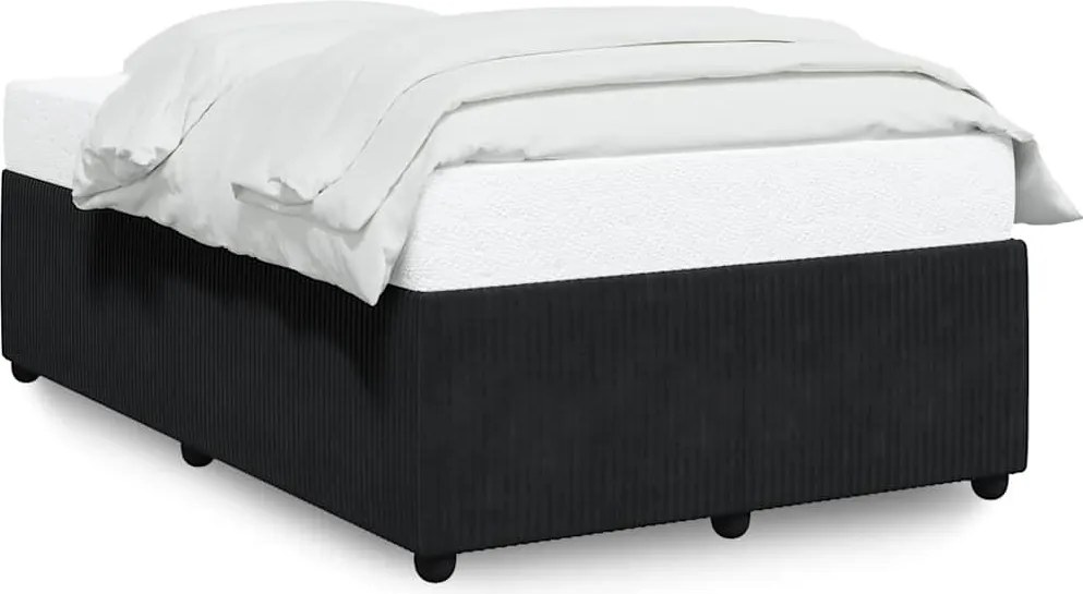 vidaXL Cadru de pat fără saltea Negru 120x190 cm catifea