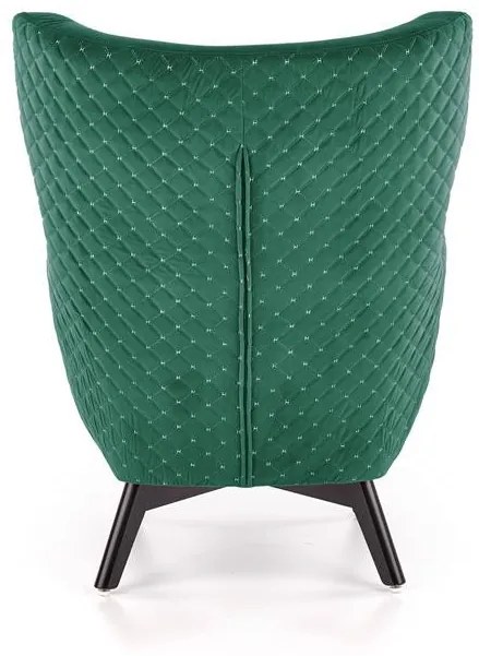 Fotoliu tapitat Marvel Velvet verde – H103 cm