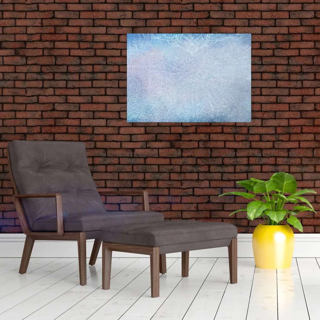 Tablou - Mandala in albastru (70x50 cm)