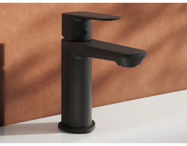 Ravak X070476 - Baterie pentru lavoar LIFE, 16 cm, neagră