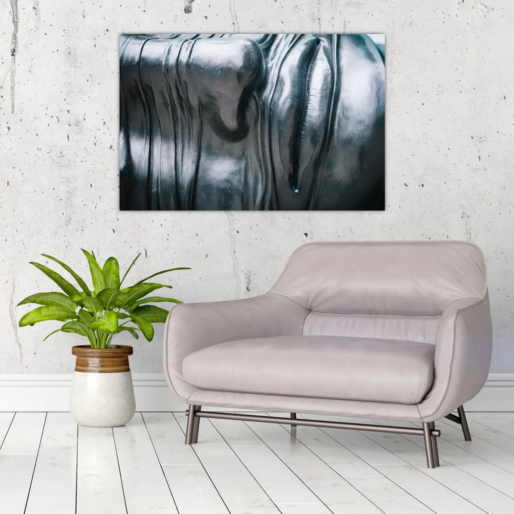 Tablou - Fața din oțel (90x60 cm)