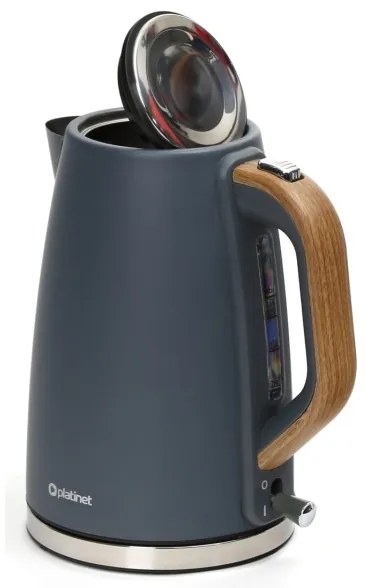 Fierbător de apă 1,7 l 2400W/230V oțel inoxidabil/gri