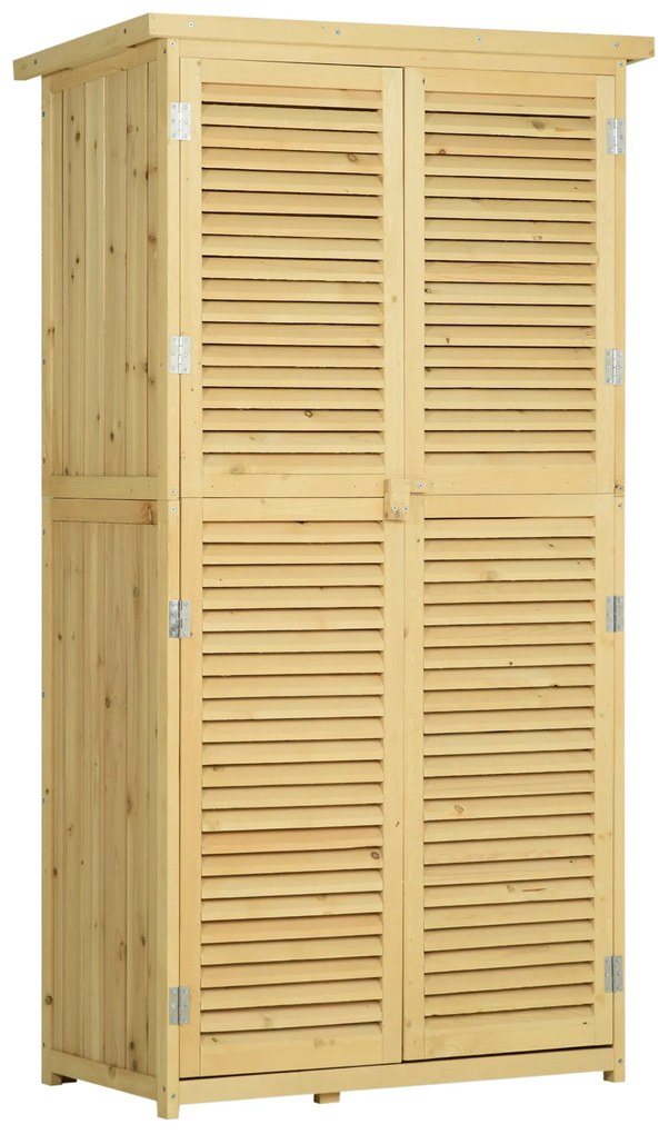 Magazie pentru exterior Outsunny, 87x46.5x160 cm | Aosom Romania