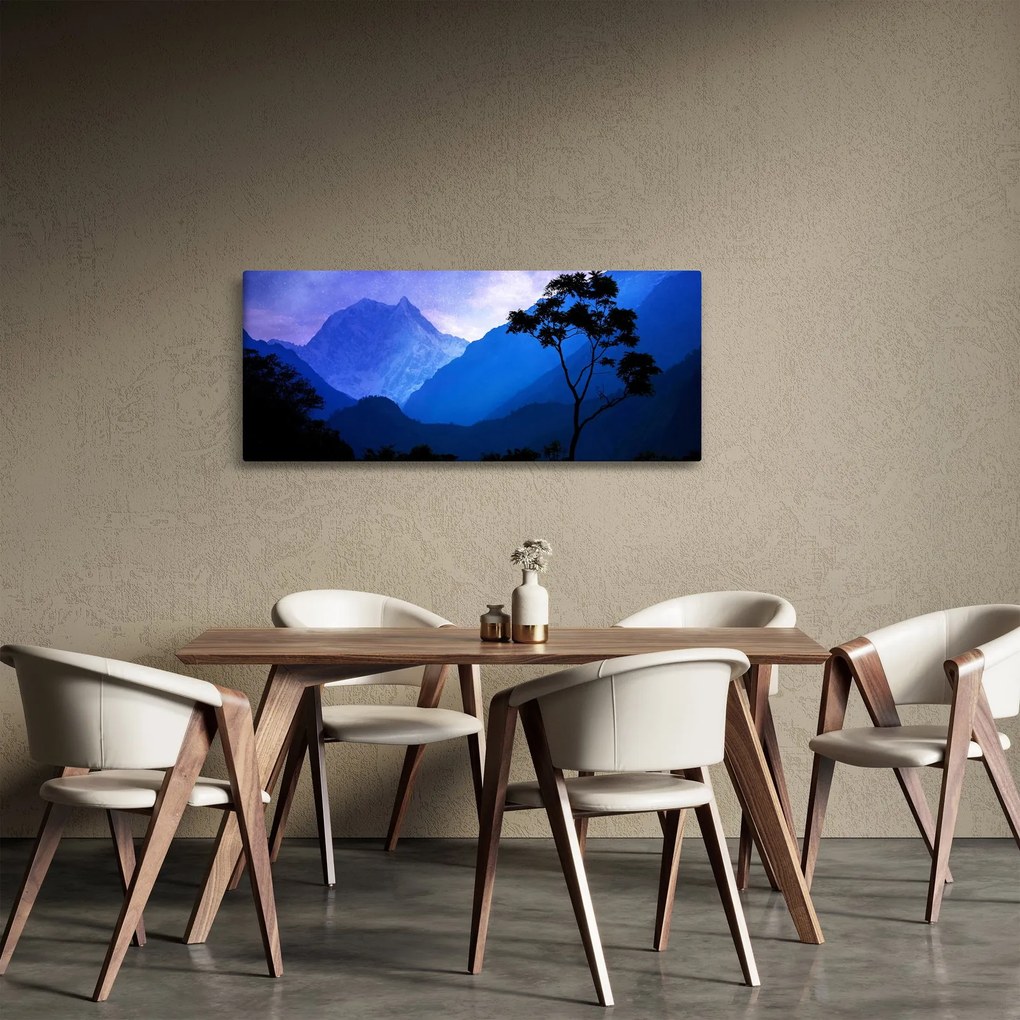 Tablou - Cerul de noapte din Nepal (120x50 cm)