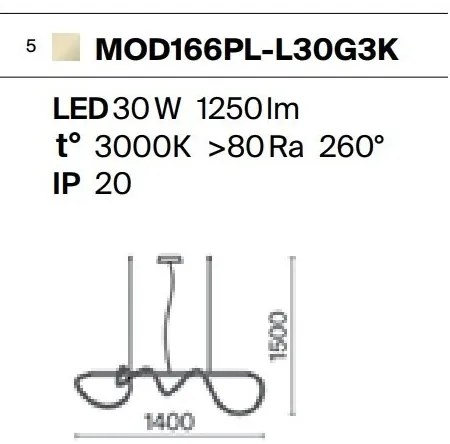 Lustra LED design modern Tau