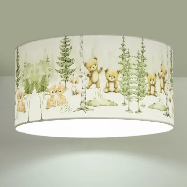 Plafonieră pentru copii KIDS ROOM 1xE27/60W/230V, diam. 40 cm, design cu animale