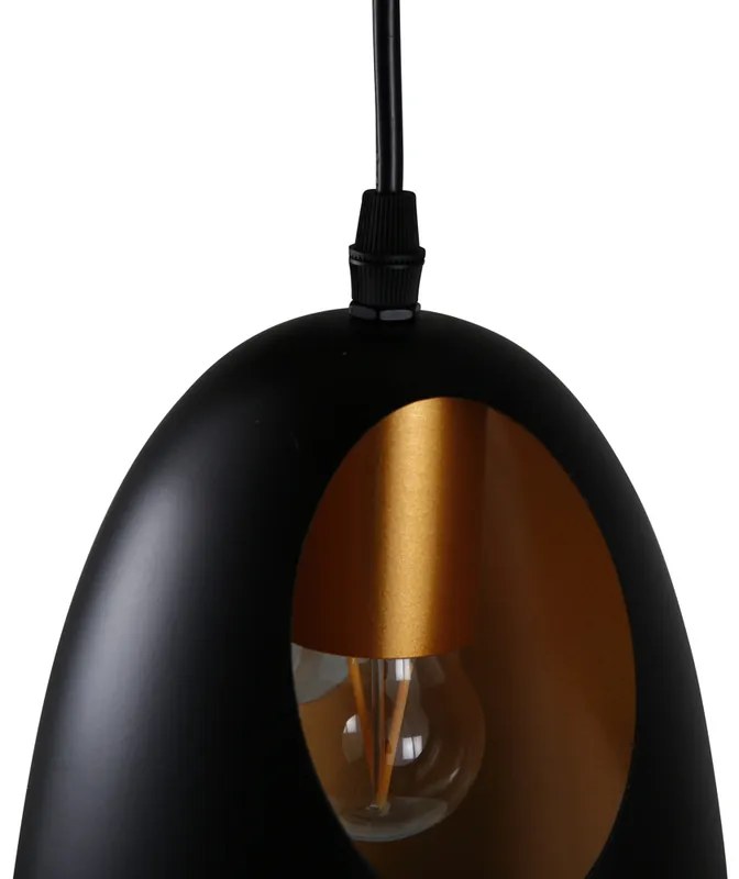 Lampa suspendata neagra ELDA