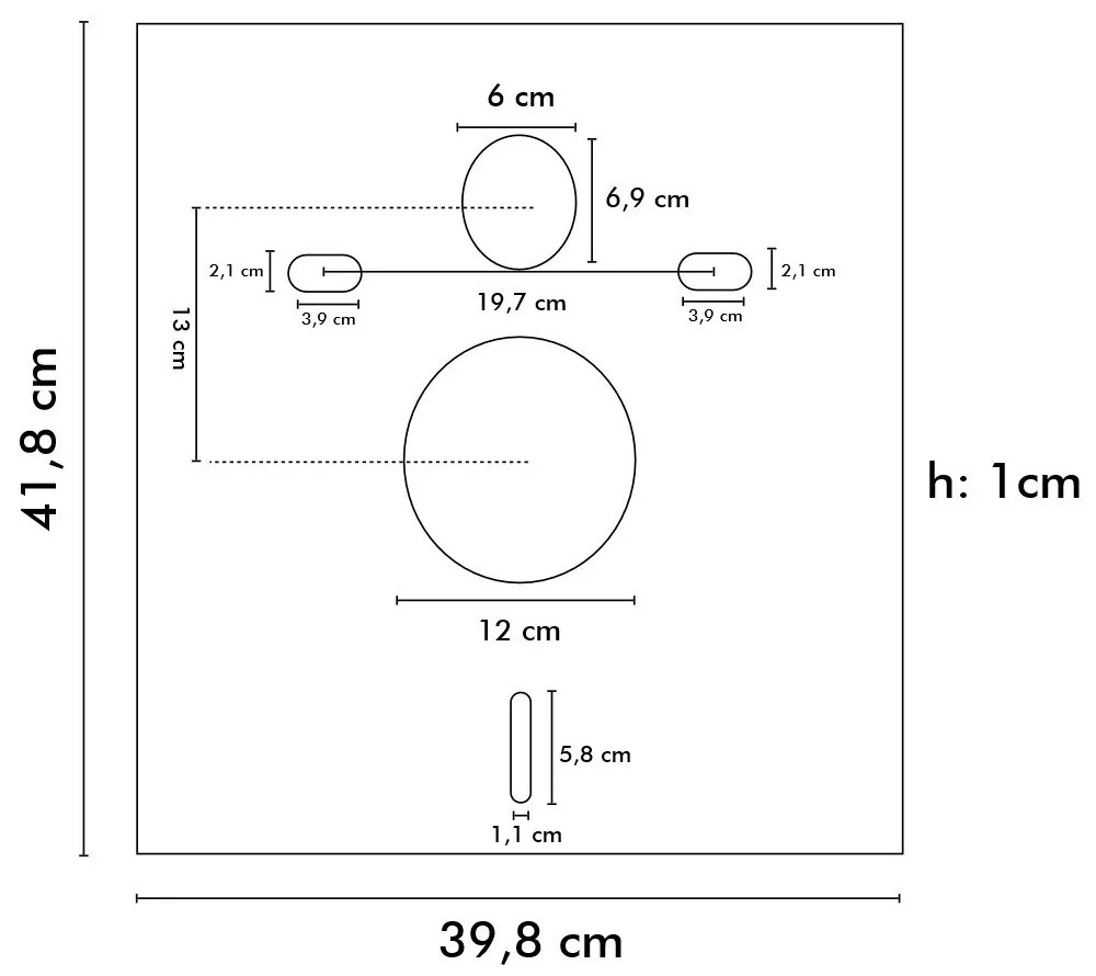 Perete de izolare fonică pentru toaletă și bideu 39x42x1 cm