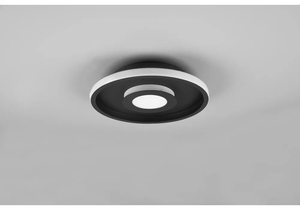 Plafonieră negru-mat LED din metal ø 30 cm Ascari – Trio