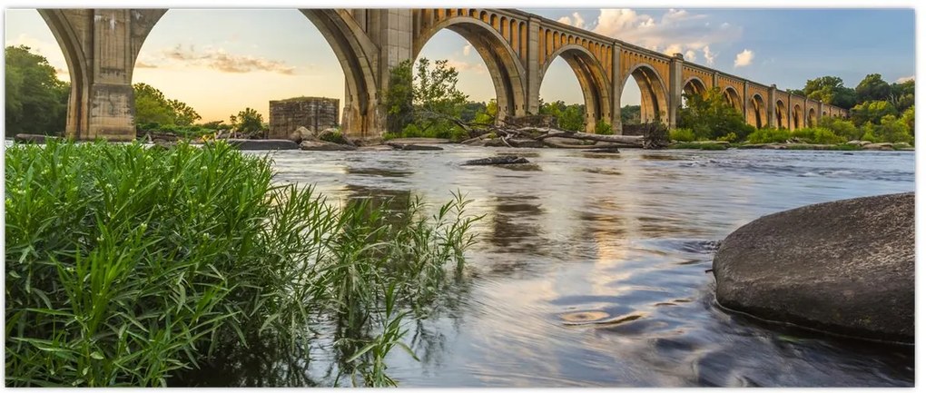 Tablou - Podul de cale ferată Richmond (120x50 cm)