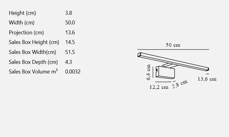 Aplica de perete LED pentru baie IP44 Marlee crom 3000K