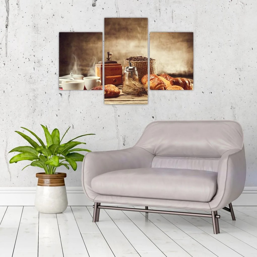 Tablou - Cafea și mic dejun (90x60 cm)