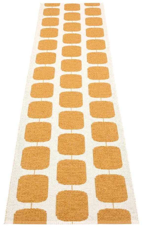 Covor tip traversă pentru interior și exterior galben ocru/crem 70x300 cm Sten Ochre – Pappelina
