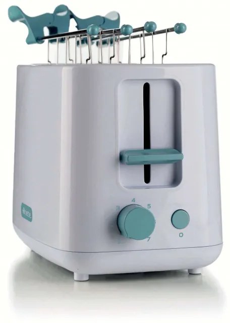 Prajitor de paine Ariete BREAKFAST 0157/04, 760W, 2 felii, Buton stop, 7 trepte, Tava pentru firimituri detasabila, Alb