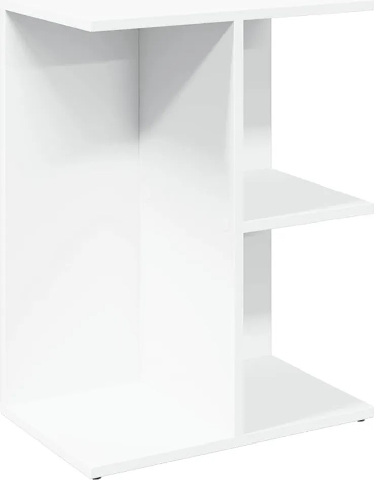 vidaXL Noptieră, alb, 46,5x29x61 cm, lemn compozit